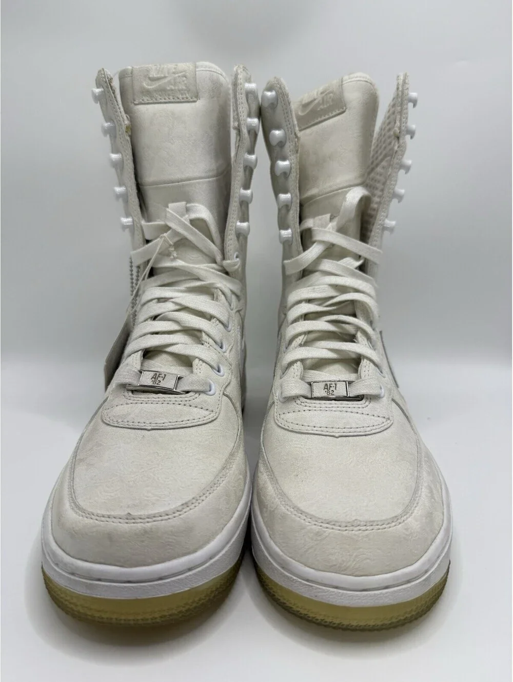 Nike Air Force 1 High boots White On White Women’s Sz 7 315187-111 NWOB